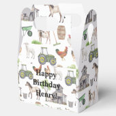 かわいい農場動物トラクター名ハッピー フェイバーボックス (オープン)