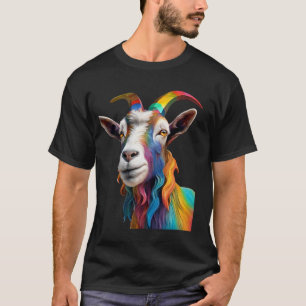 かわいい農場動物ヤギbillyヤギ農場ヤードTシャツ Tシャツ