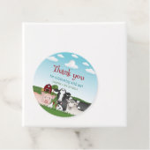 かわいい農場動物kid'sありがとう誕生日 フェイバータグ (インサイチュ)