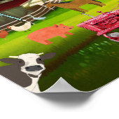 かわいい農場園動物 ポスター (角)