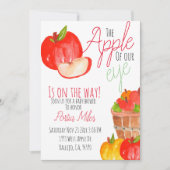 かわいい農家のアップルバビシャワー招待状 招待状 (正面)