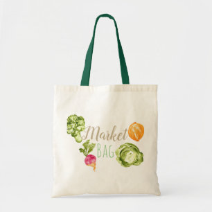 かわいい農家の市場の野菜トートバック トートバッグ