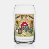 かわいい農家の甘い農家 ガラス缶 (裏面)