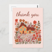 かわいい農家の花 秋の感謝 ポストカード (正面/裏面)