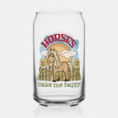 かわいい農家の馬happy ガラス缶 (裏面)