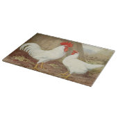 かわいい農家の鶏と鶏 カッティングボード (角)