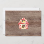 かわいい農家マーケットベビーシャワー招待状 招待状 (裏面)