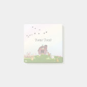 かわいい農家動物の子ども虹 ポストイット (正面)