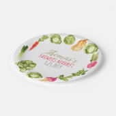 かわいい農家市場誕生日紙プレート ペーパープレート (アングル)