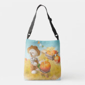 かわいい農家犬カボチャ クロスボディバッグ (裏面)