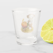 かわいい農家犬カボチャ ショットグラス (裏面)