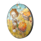 かわいい農家犬カボチャ ダーツボード (正面右)