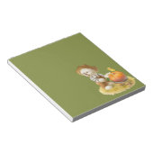 かわいい農家犬カボチャ ノートパッド (アングル)