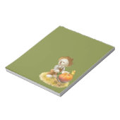 かわいい農家犬カボチャ ノートパッド (回転)