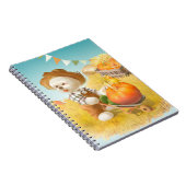 かわいい農家犬カボチャ ノートブック (右側)