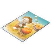 かわいい農家犬カボチャ ノートブック (左側)