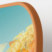 かわいい農家犬カボチャ ピックルボールラケット (左詳細)