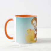 かわいい農家犬カボチャ マグカップ (左)