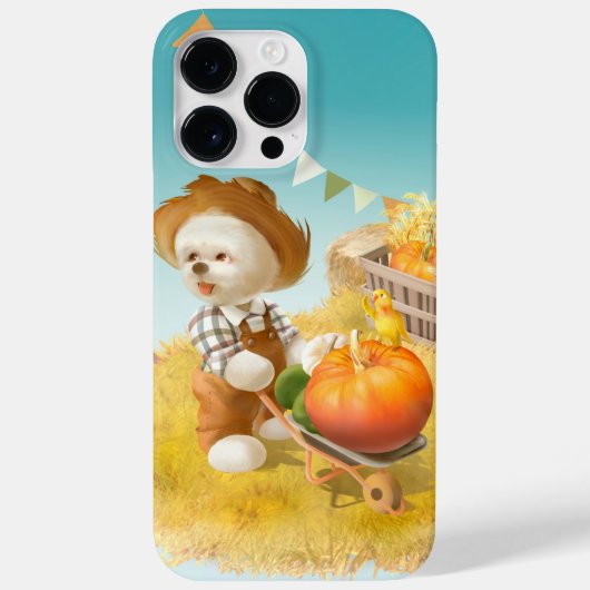 かわいい農家犬カボチャ Case-Mate iPhoneケース (裏面)