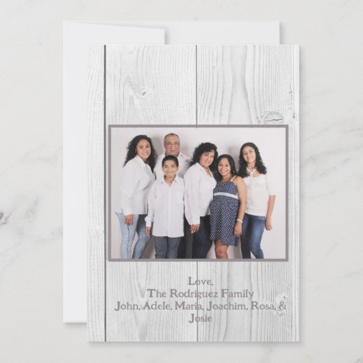 かわいい農村の鹿のクリスマスカード (裏面)