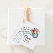 かわいい農村風の花の水やりの缶の感謝シャワー フェイバータグ (インサイチュ)