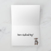 かわいい農畜生のパーソナライズされた誕生日カード カード (内部)