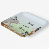 かわいい農畜生の赤ちゃんシャワー広場紙プレート ペーパープレート (傾斜あり)