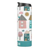 かわいい近所と車パーソナライズされた タンブラー (回転右)