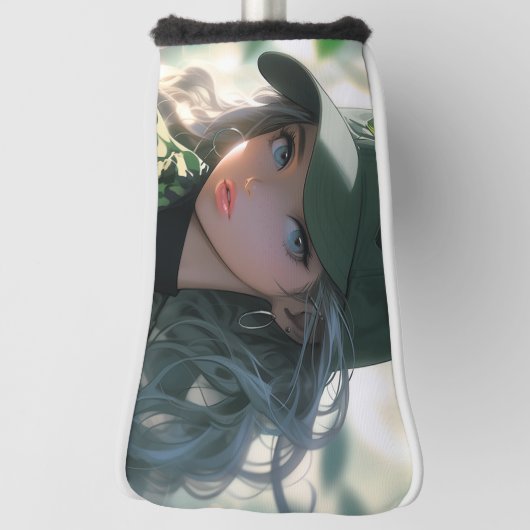 かわいい迷彩軍隊ハンタードリルアニメガール ゴルフヘッドカバー (回転90)