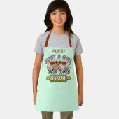 かわいい追加の名前だけ女の子が大好きベーキング エプロン (インサイチュ)