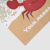 かわいい追加メッセージビーチカニパーティー組織 薄葉紙 (詳細)