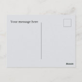 かわいい追加文字任意の目的ナースマウス ポストカード (裏面)