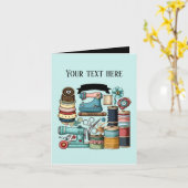 かわいい追加文字花愛好家 カード (黄色い花)