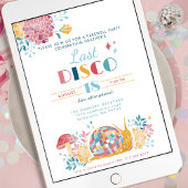 かわいい送別最後のディスコ70sテーマ行く遠くに 招待状