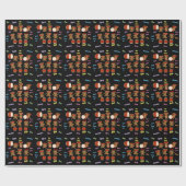 かわいい遊が太鼓のための太鼓の贈り物を担う ラッピングペーパー (フラット)