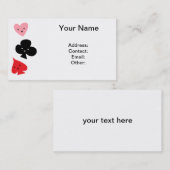 かわいい遊ぶカードスーツ 名刺 (正面/裏面)