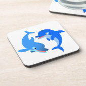 かわいい遊イルカのコースターセット コースター (左側)