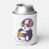 かわいい遊パンダのビデオゲーおもしろいム – 動物 缶クーラー (缶正面)