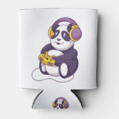 かわいい遊パンダのビデオゲーおもしろいム – 動物 缶クーラー (正面)