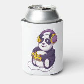 かわいい遊パンダのビデオゲーおもしろいム – 動物 缶クーラー (缶裏面)