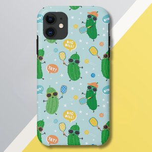 かわいい遊ピクルスのライトブルー iPhone 11 ケース