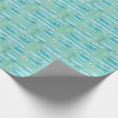 かわいい遊動物の水1 ラッピングペーパー (角)