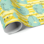 かわいい遊動物の水2 ラッピングペーパー (ロールコーナー)