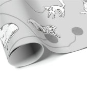 かわいい遊猫とベビーパタいけなーン ラッピングペーパー (ロールコーナー)