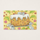 かわいい運クリスマスネズミのフルーツケーキデザート (正面)