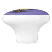 かわいい運ネズミのチーズ漫画 セラミックノブ (側面)