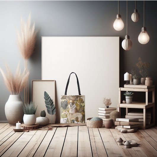 かわいい過去の犬 トートバッグ