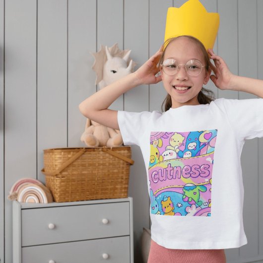 "かわいい過負荷マグカップ – かわいい漫画の友人" ベビーTシャツ