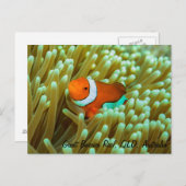 かわいい道化師はがき ポストカード (正面/裏面)