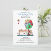 かわいい遠くにパーティー 招待状 (スタンド正面)
